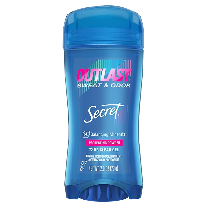 secret outlast clear gel protecting powder