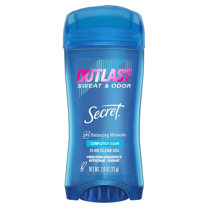 secret outlast clear gel completely clean