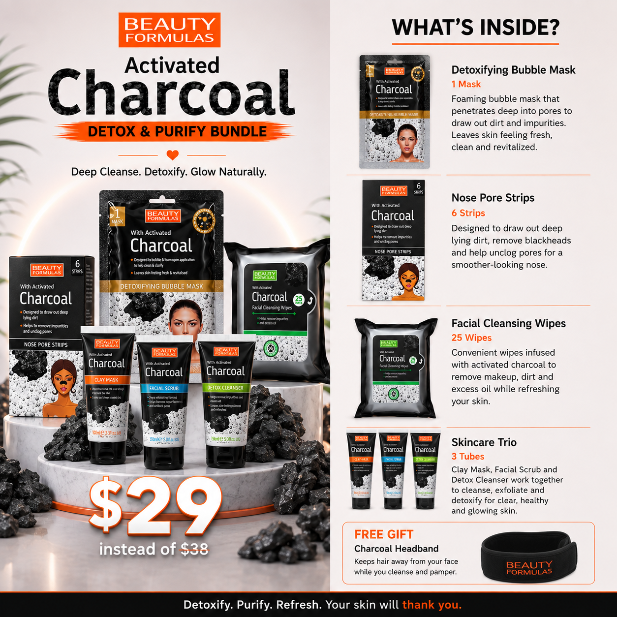 The Complete Activated Charcoal Purification and Deep Cleansing Collection