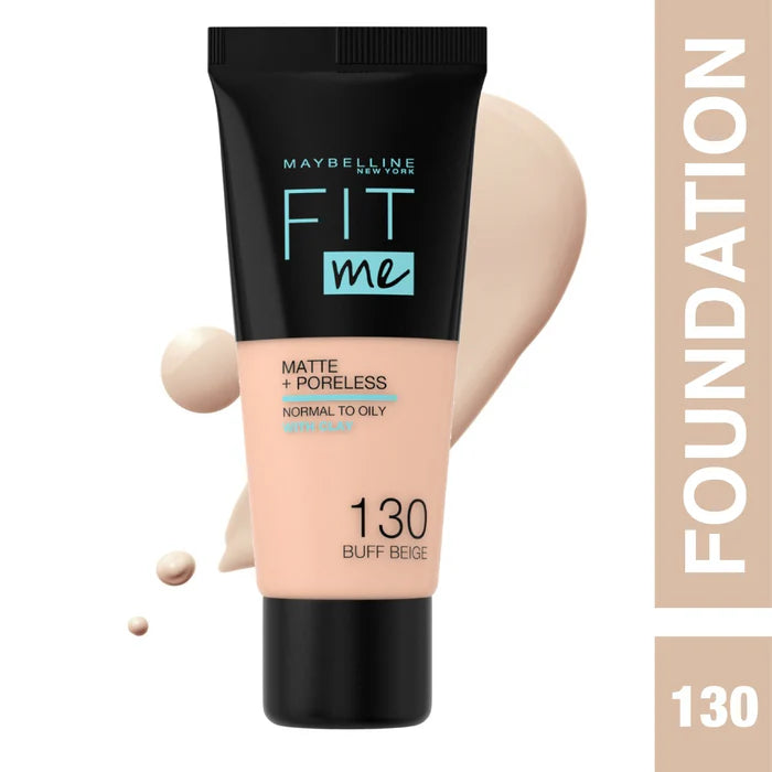Maybelline New York Fit Me Matte Poreless Liquid Foundation Ideal For Normal To Oily Skin