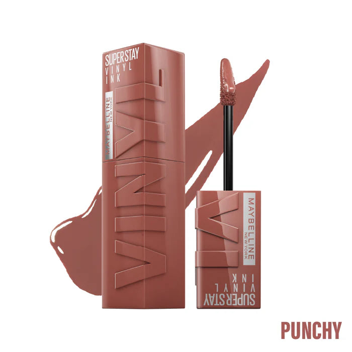 Maybelline New York Super Stay Vinyl Ink Long lasting 16 Hour Wear, No Budge, Instant Shine Lipstick