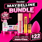 Maybelline New York 3-Piece Lip & Lash Bundle + 2 FREE Gifts – Only $22!