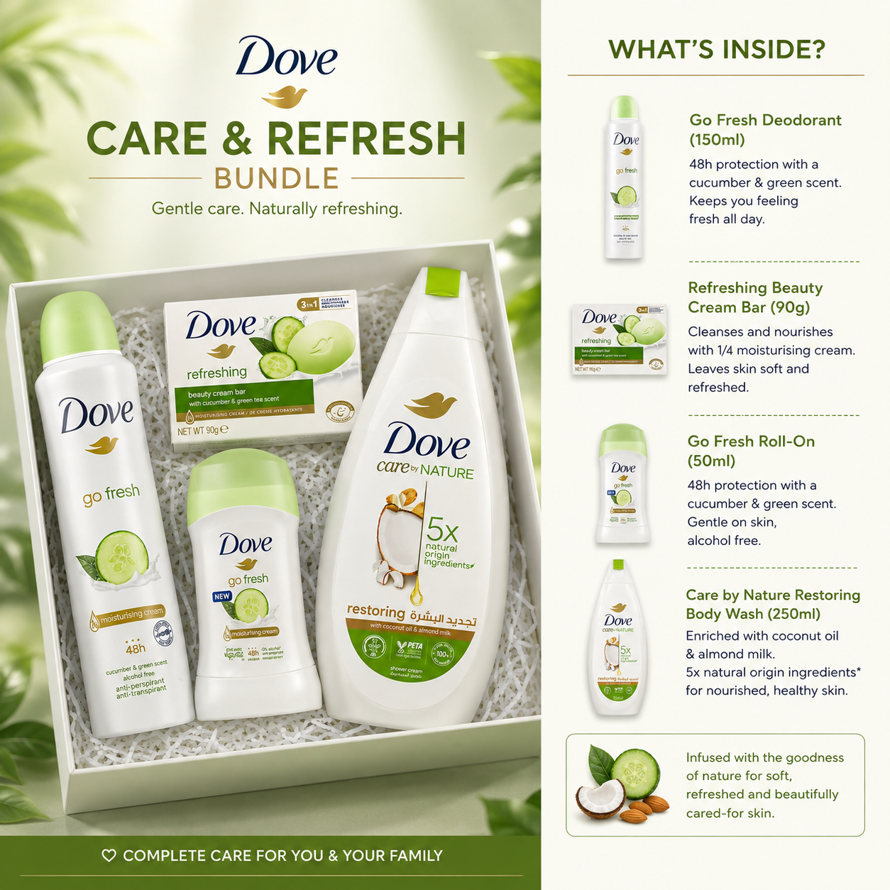 The Ultimate Dove Refresh Ritual: Glow & Restore Bundle