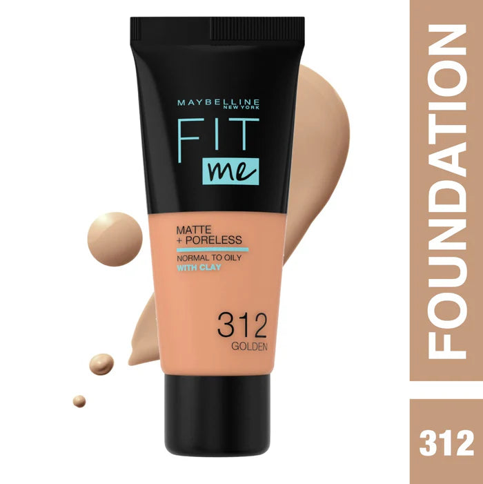 Maybelline New York Fit Me Matte Poreless Liquid Foundation Ideal For Normal To Oily Skin