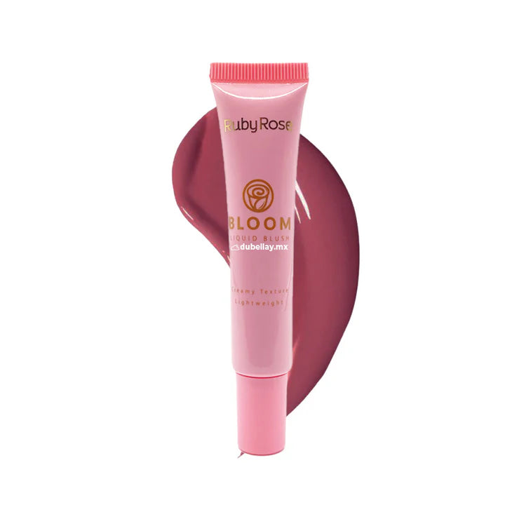 RUBY ROSE BLOOM LIQUID BLUSH CREAMY TEXTURE LIGHT WEIGHT