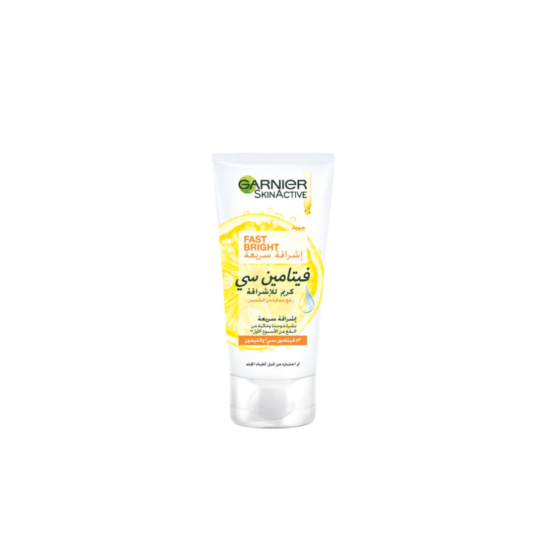 Garnier Skin Active Fast Bright Day Cream with 3x Vitamin C and Lemon, UVA/UVB Protection 50ml