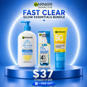 The Ultimate Garnier Fast Clear & Protect Daily Routine Bundle for Acne-Prone Skin