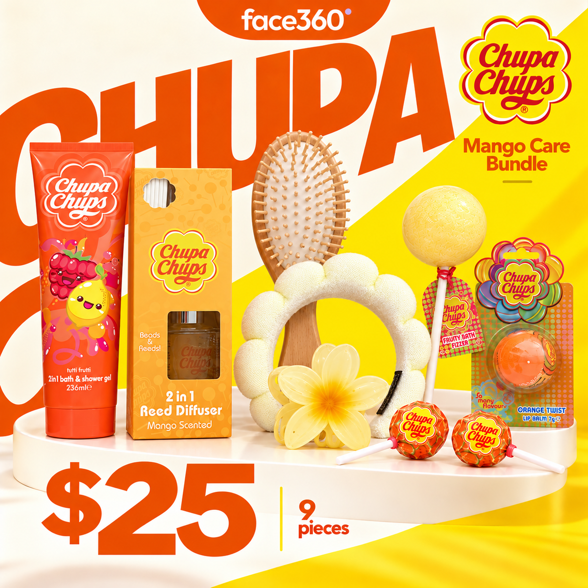 Tropical Mango 9-Piece Self-Care Kit