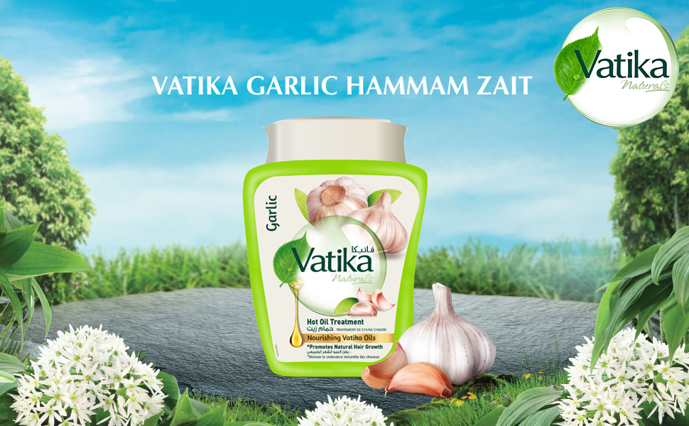 Vatika Naturals Hammam Zaith Hot Oil Treatment Natural Extracts Of Garlic Promotes Natural Hair Growth 1 kg