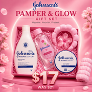Johnson’s Pamper & Glow Gift (Save 4$)