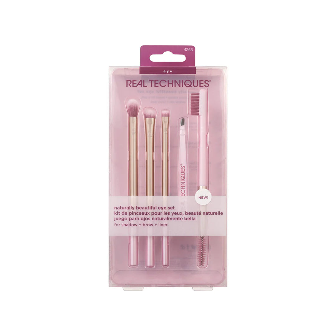 Real Techniques Naturally Beautiful Eye Brush Kit, Pack of 5