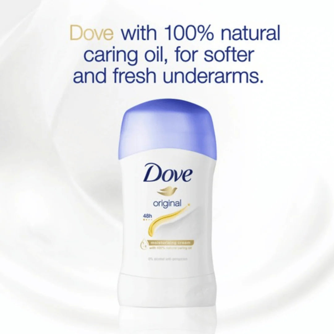 Dove Antiperspirant Deodorant Stick Original – 48H Protection & Care