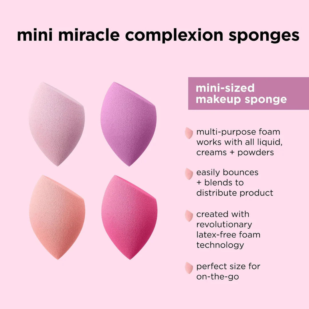 Real Techniques Mini Miracle Complexion Sponge 4-Pack