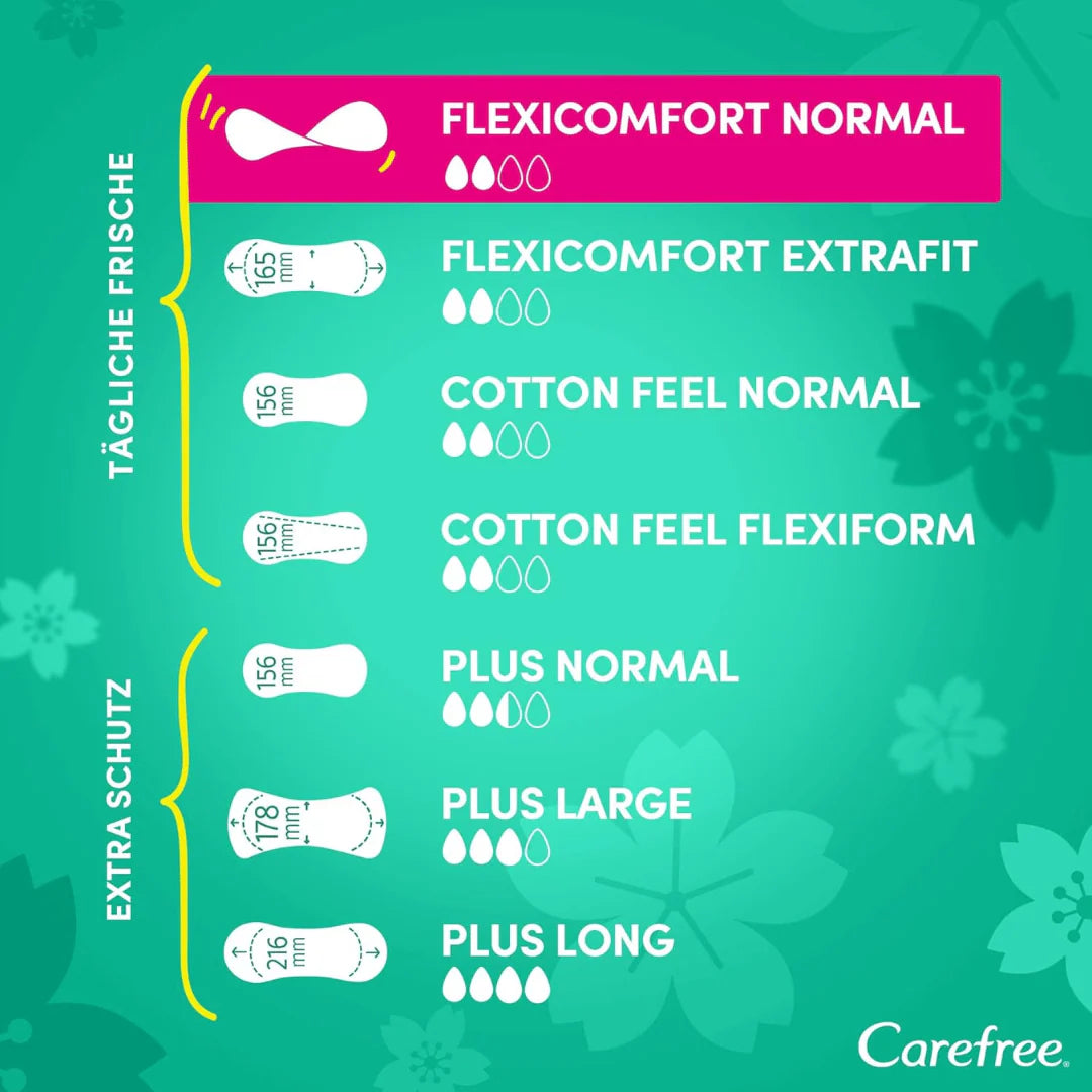 Carefree Flexi Comfort Normal Delicate Scent x44