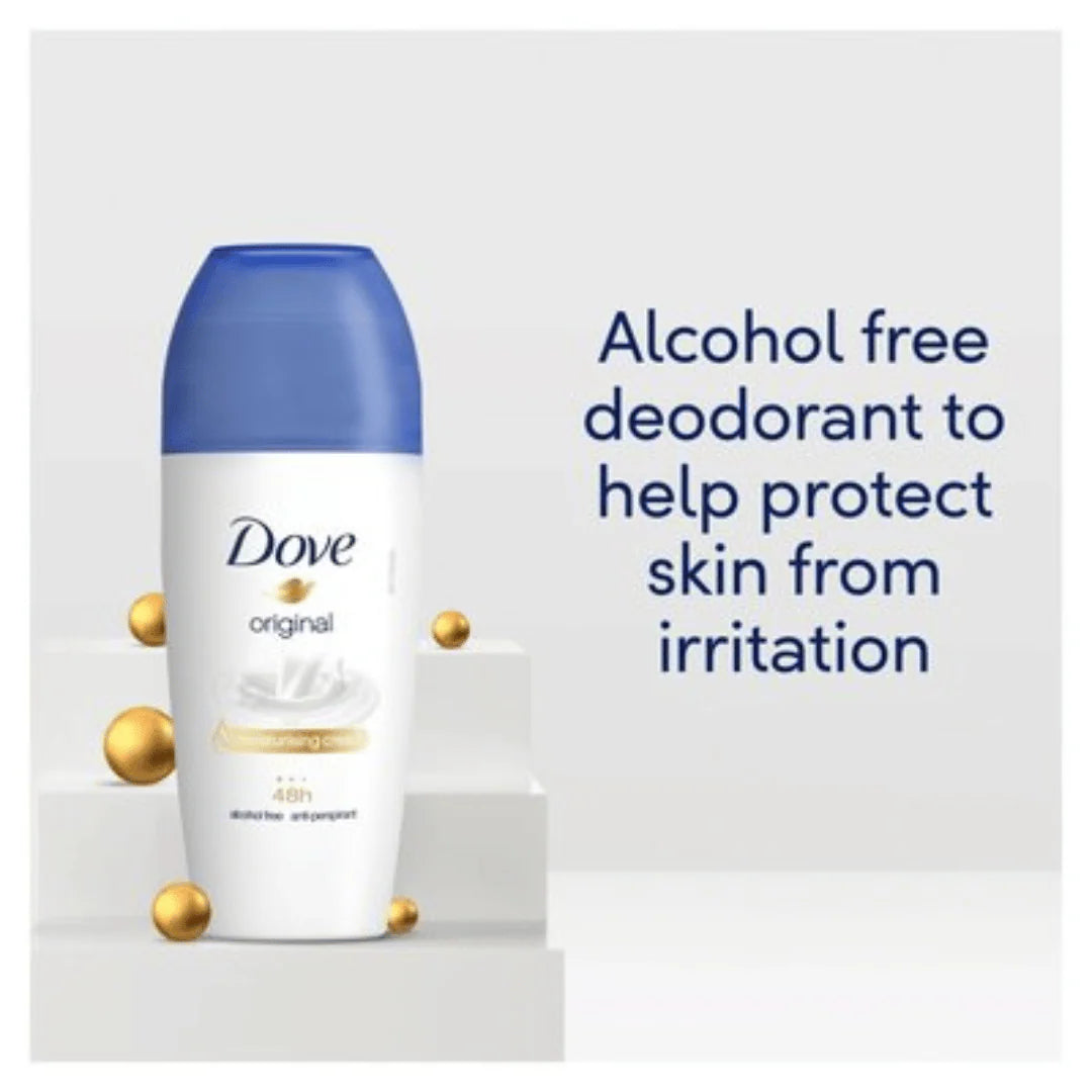 Dove Antiperspirant Roll-On Original | 48H Protection & Care