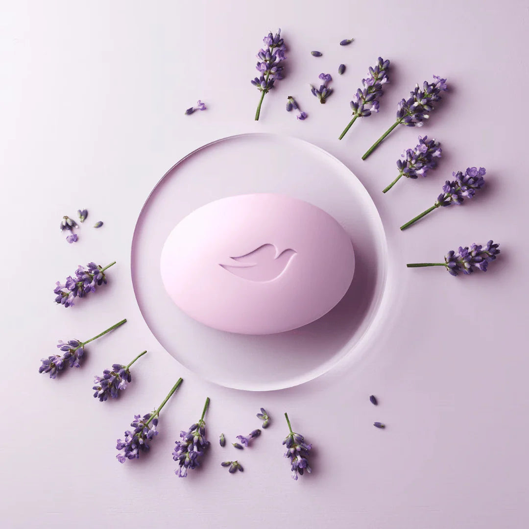 Dove Relaxing Lavender Bar Soap – Gentle Moisturizing Cleanser