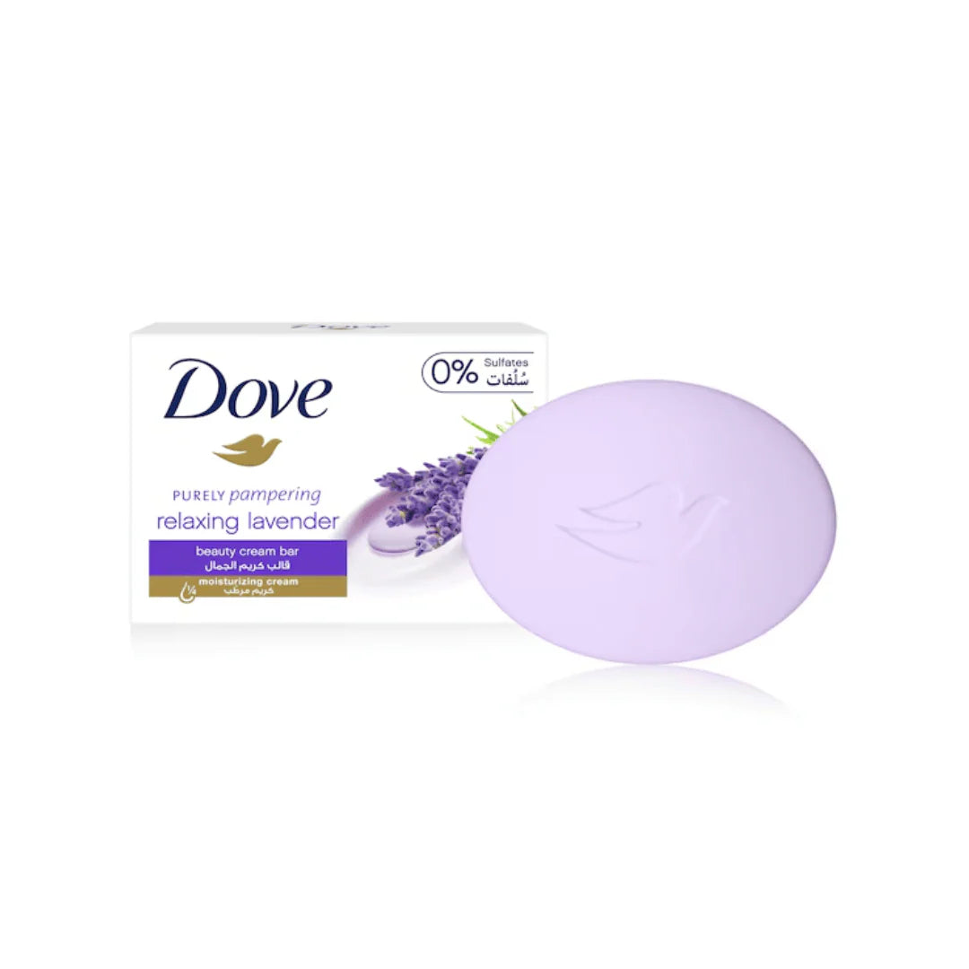 Dove Relaxing Lavender Bar Soap – Gentle Moisturizing Cleanser