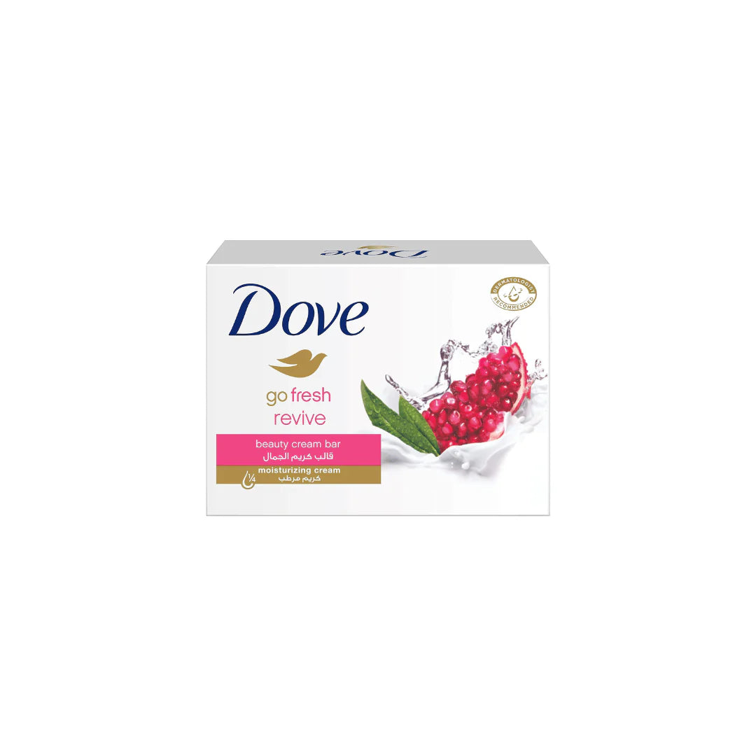 Dove Go Fresh Bar Soap Revive Pomegranate | Refreshing Moisturizing Beauty Bar