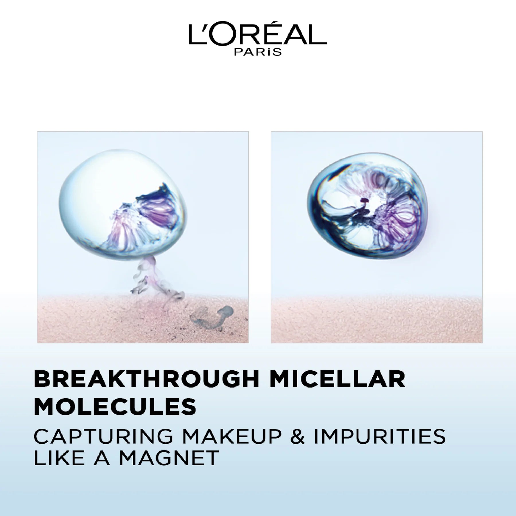 L'Oréal Paris 3-in-1 Refreshing and Moisturizing Micellar Water, Cleanse, Remove Makeup and Soothe, for Sensitive and Normal to Dry Skin, 400ml
