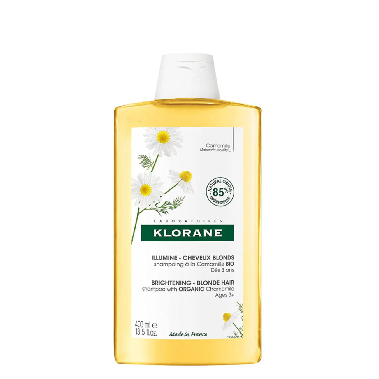 Klorane Blond Highlights Shampoo with Chamomile - Blond Hair 400ML