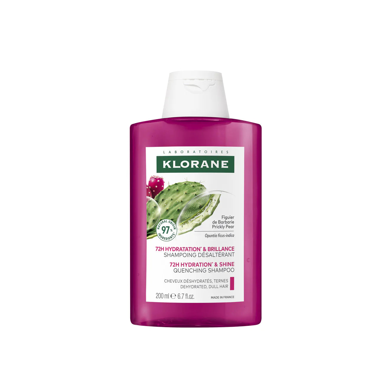 Klorane Prickly Pear Moisturizing Shampoo For Dehydrated, Dull Hair 200ML