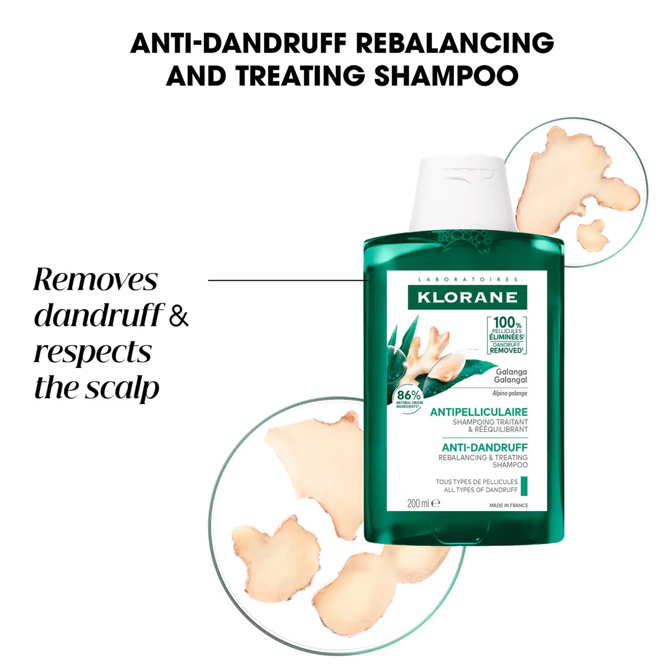 Klorane Anti-Dandruff Rebalancing & Treating Shampoo With Galangal 400ML