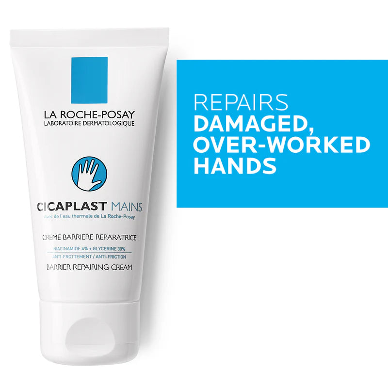 La Roche-Posay Cicaplast Mains – Repairing & Moisturising Hand Cream for Dry, Damaged Skin