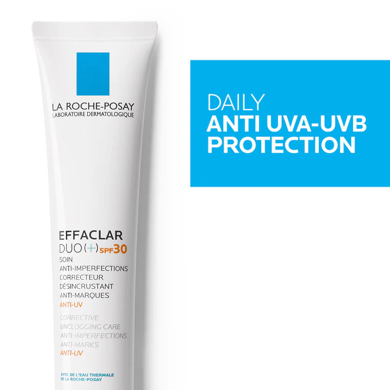 La Roche-Posay Effaclar Duo+ SPF30 – Acne Treatment & Sun Protection for Oily Skin