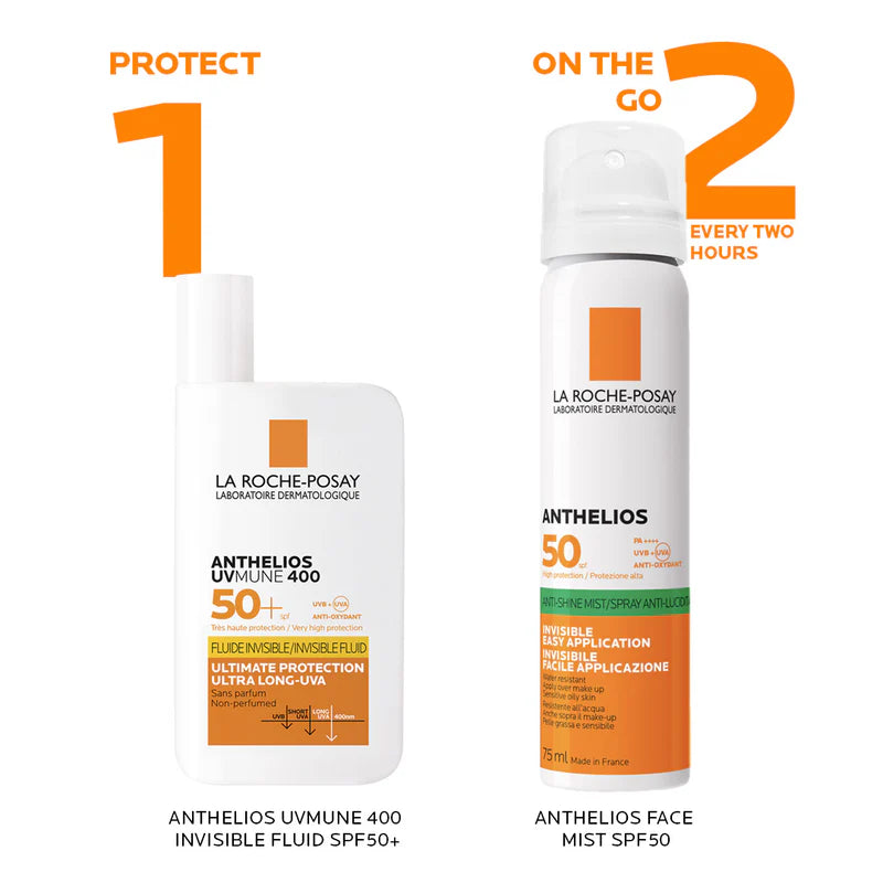 La Roche-Posay Anthelios Invisible Sunscreen Face Mist SPF50 – Lightweight Sun Protection for All Skin Types
