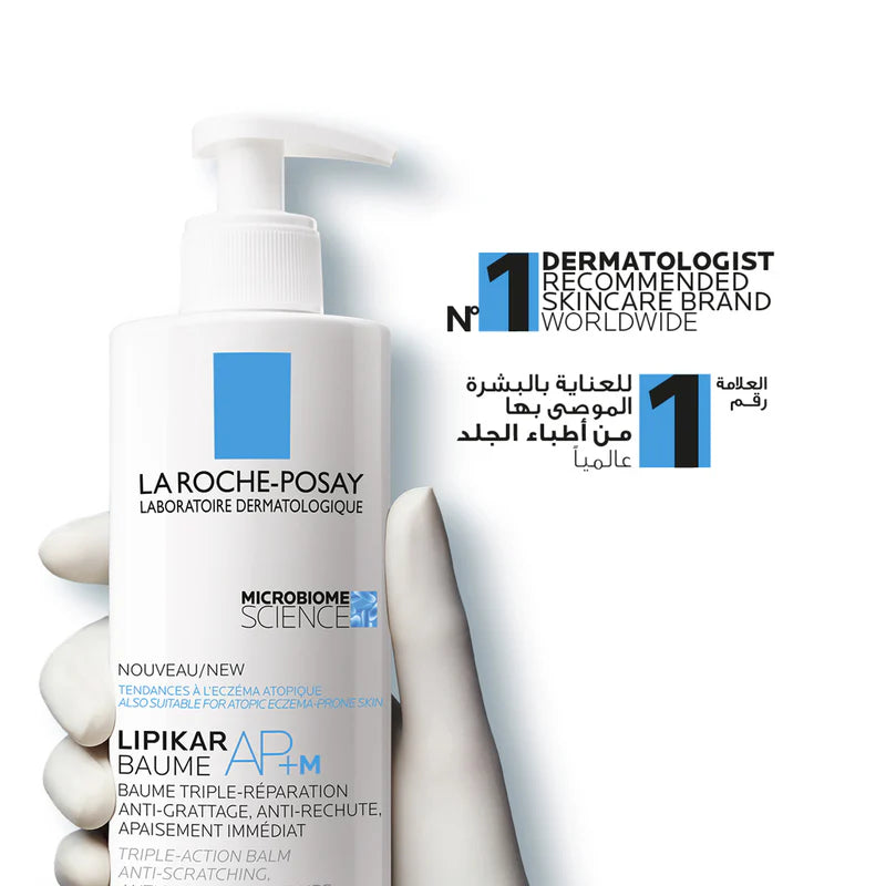 La Roche-Posay Lipikar Baume AP+M – Moisturizing & Soothing Balm for Dry, Eczema-Prone Skin