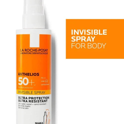 La Roche-Posay Anthelios Invisible Sunscreen Body Spray SPF50+ – High Protection for All Skin Types