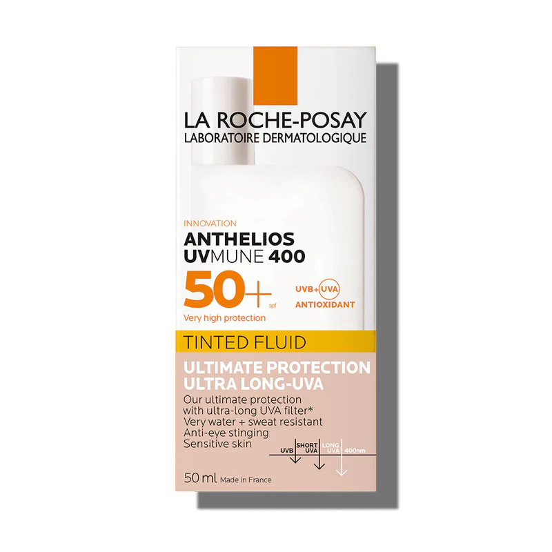 La Roche-Posay Anthelios UVMune 400 Invisible Tinted Sunscreen SPF50+ – Broad-Spectrum Protection with Natural Tint