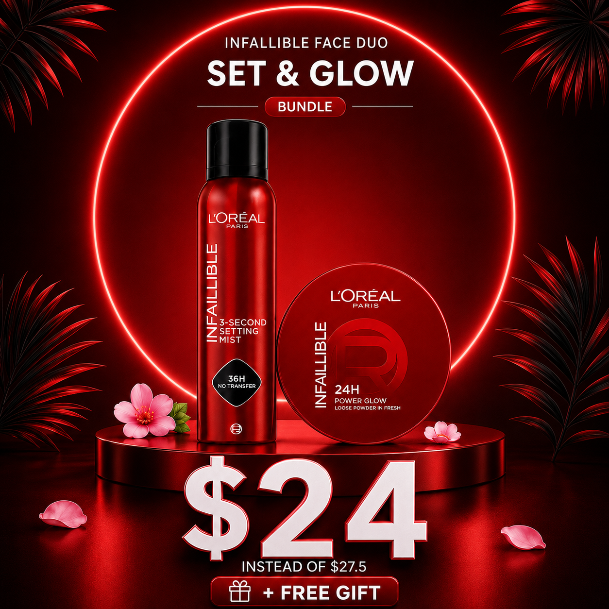 Infallible Set & Glow duo