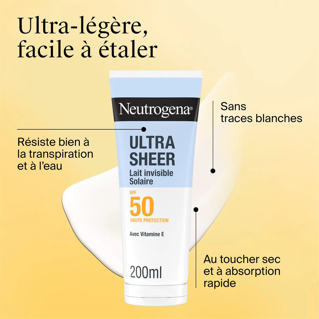 Neutrogena Ultra Sheer Invisible Lotion Sunscreen SPF 50