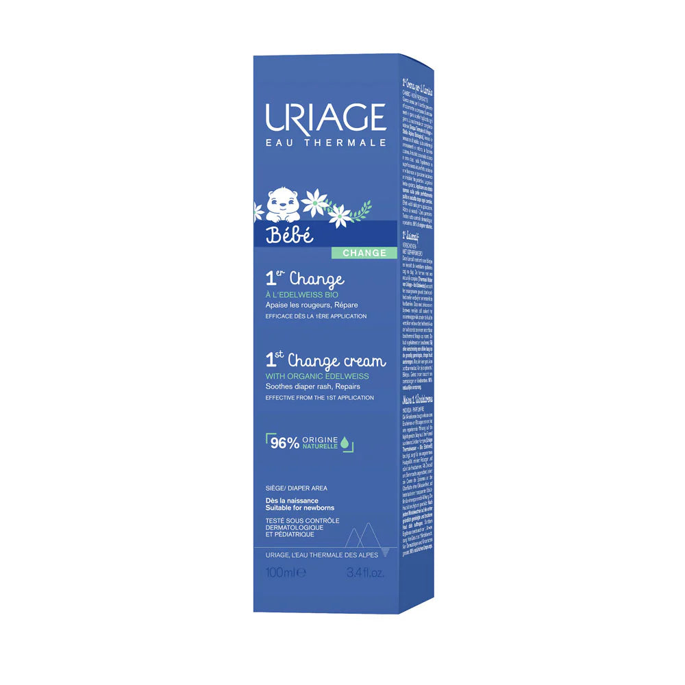 Uriage Bébé 1st Change Cream - Prevents and Soothes Nappy Redness, Repairs