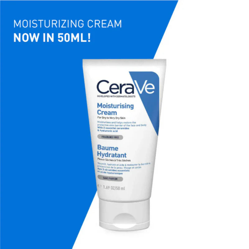 CeraVe Moisturizing Cream for Dry Skin – Deep Hydration with Hyaluronic Acid
