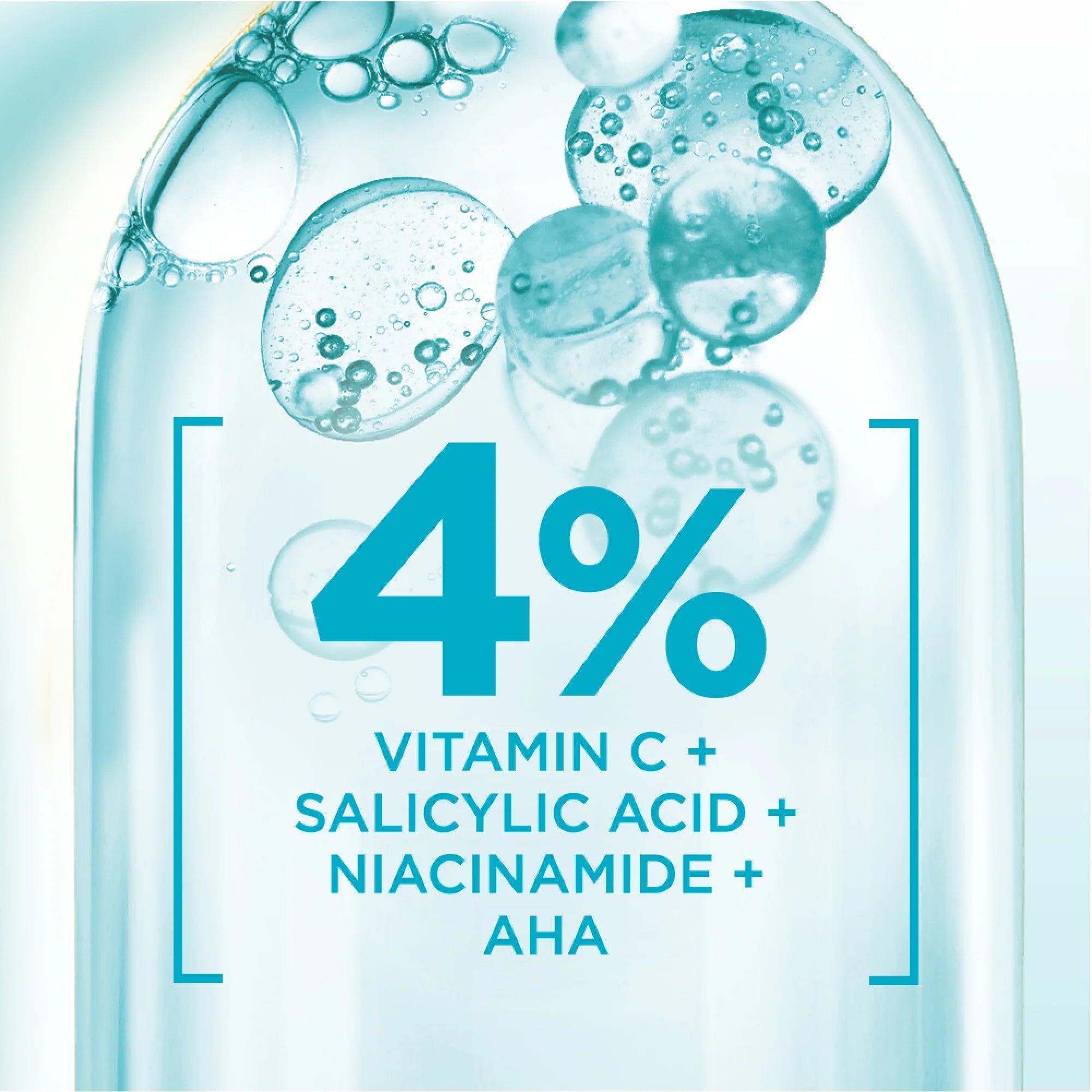 Garnier Fast Clear 4% Salicylic Acid, Vitamin C, Niacinamide, AHA - Anti-Acne Treatment Booster Serum