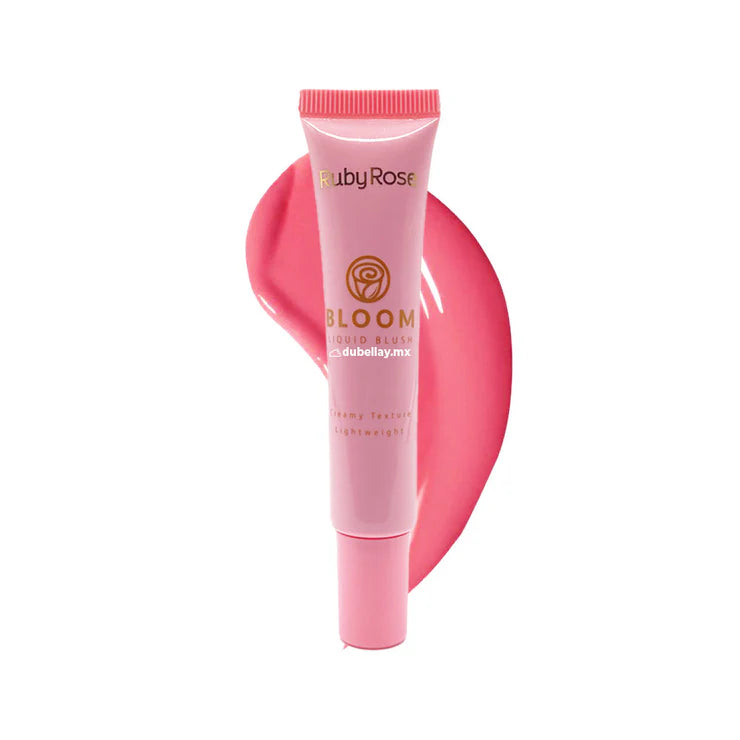 RUBY ROSE BLOOM LIQUID BLUSH CREAMY TEXTURE LIGHT WEIGHT