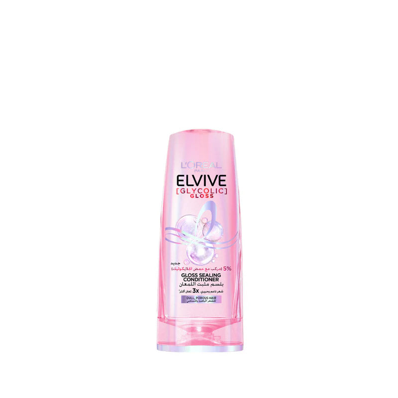 L'Oréal Paris Elvive Glycolic Gloss Gloss Sealing Conditioner – Shine & Smooth Dull, Porous Hair