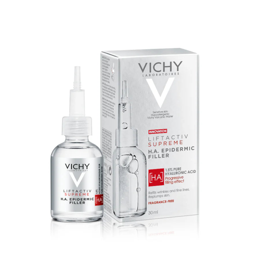 Vichy Liftactiv Supreme HA Filler Hyaluronic Acid Serum To Reduce Wrinkles, Plump, & Smooth