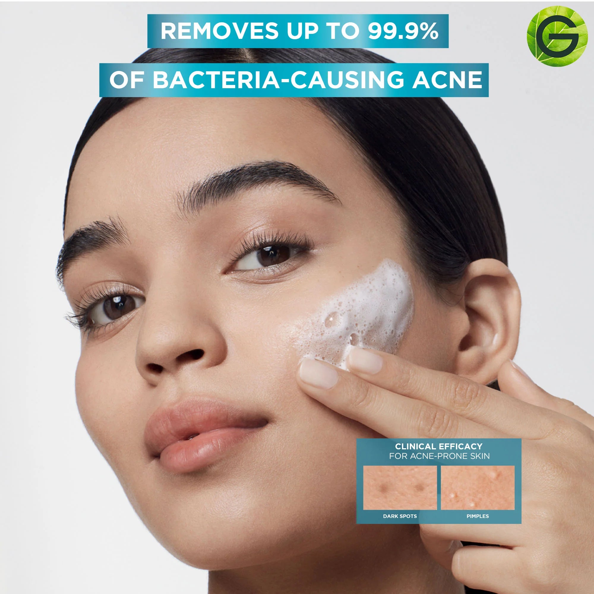 Garnier Fast Clear [2%] Salicylic Acid & Vitamin C - 3-in-1 Anti-Acne Exfoliating Wash 150ml