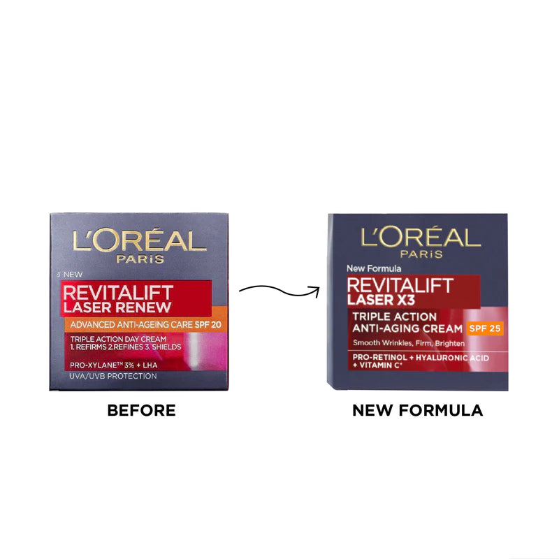 L'Oréal Paris Revitalift Laser Day Cream SPF20 – Anti-Aging Face Moisturiser 50ml