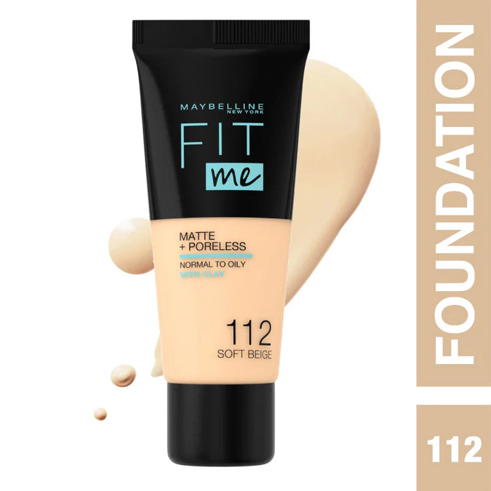 Maybelline New York Fit Me Matte Poreless Liquid Foundation Ideal For Normal To Oily Skin
