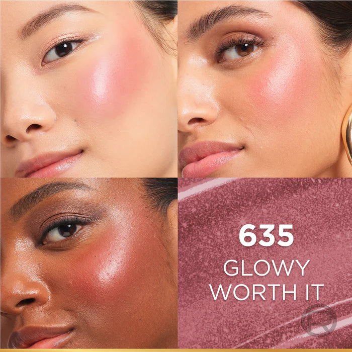 L'Oréal Paris Lumi Le Liquid Blush with a Glowy Radiant Natural Blush Finish, Weightless and Buildable 11ml
