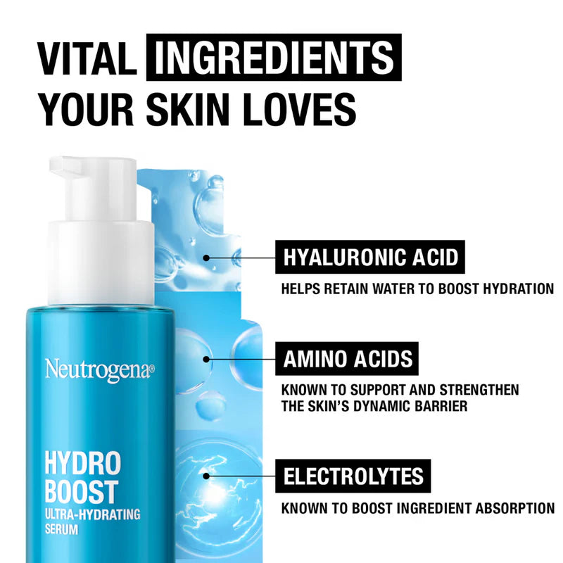 Neutrogena Hydro Boost Serum Fragrance-Free | Hydrating Hyaluronic Acid Serum