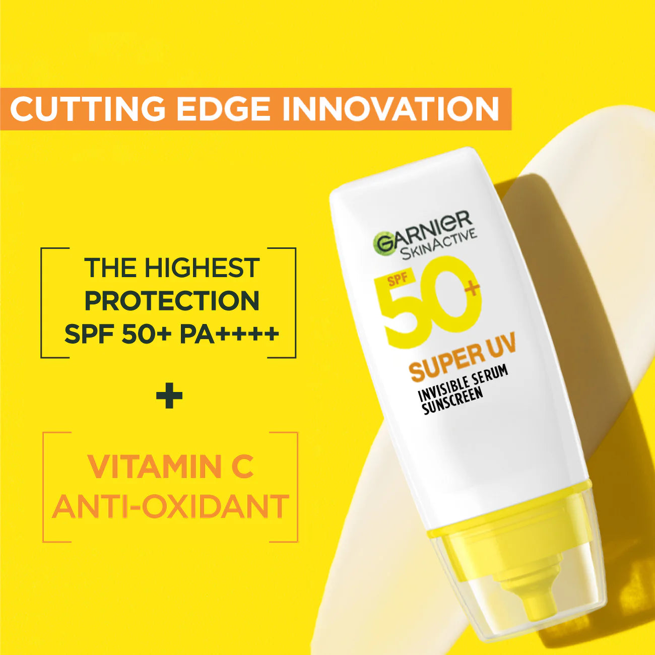 Garnier Super UV Invisible Serum Sunscreen With Spf50 For All Skin Types 30ml