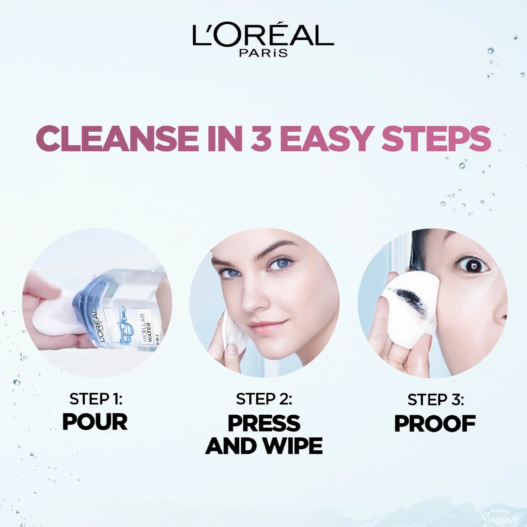 L'Oréal Paris 3-in-1 Refreshing and Moisturizing Micellar Water, Cleanse, Remove Makeup and Soothe, for Sensitive and Normal to Dry Skin, 400ml