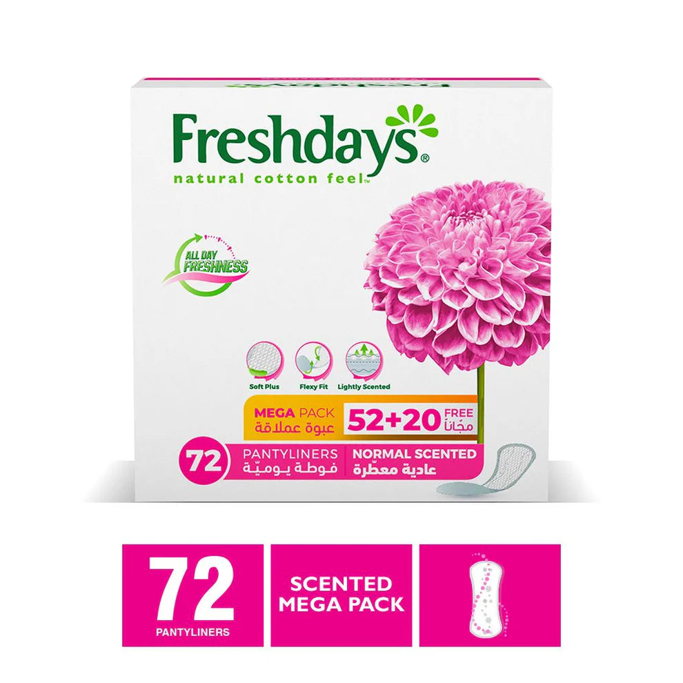 Freshdays Natural Cotton Feel Normal Scented 52+20 Free