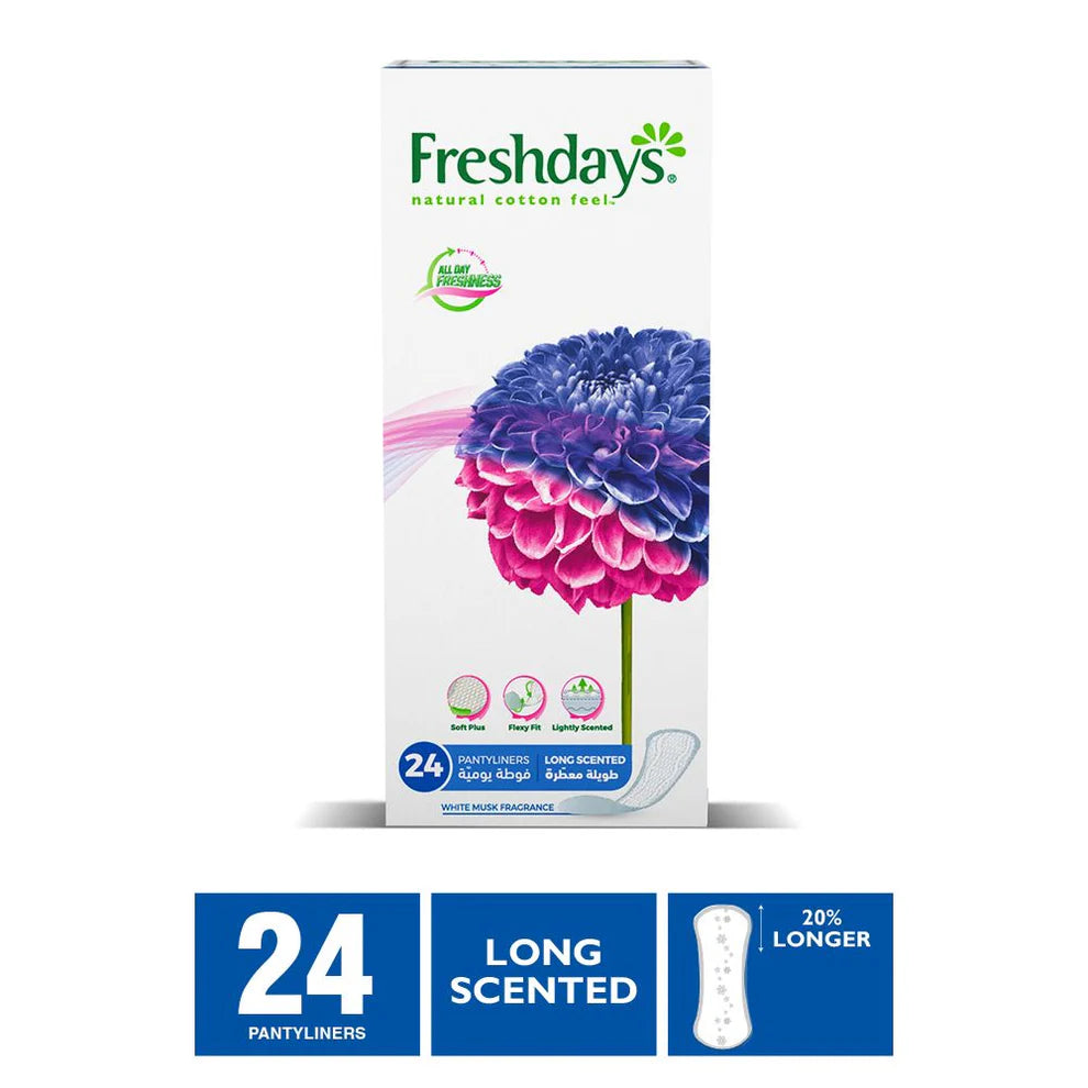 Freshdays Daily Liners Long Scented 24 Pads
