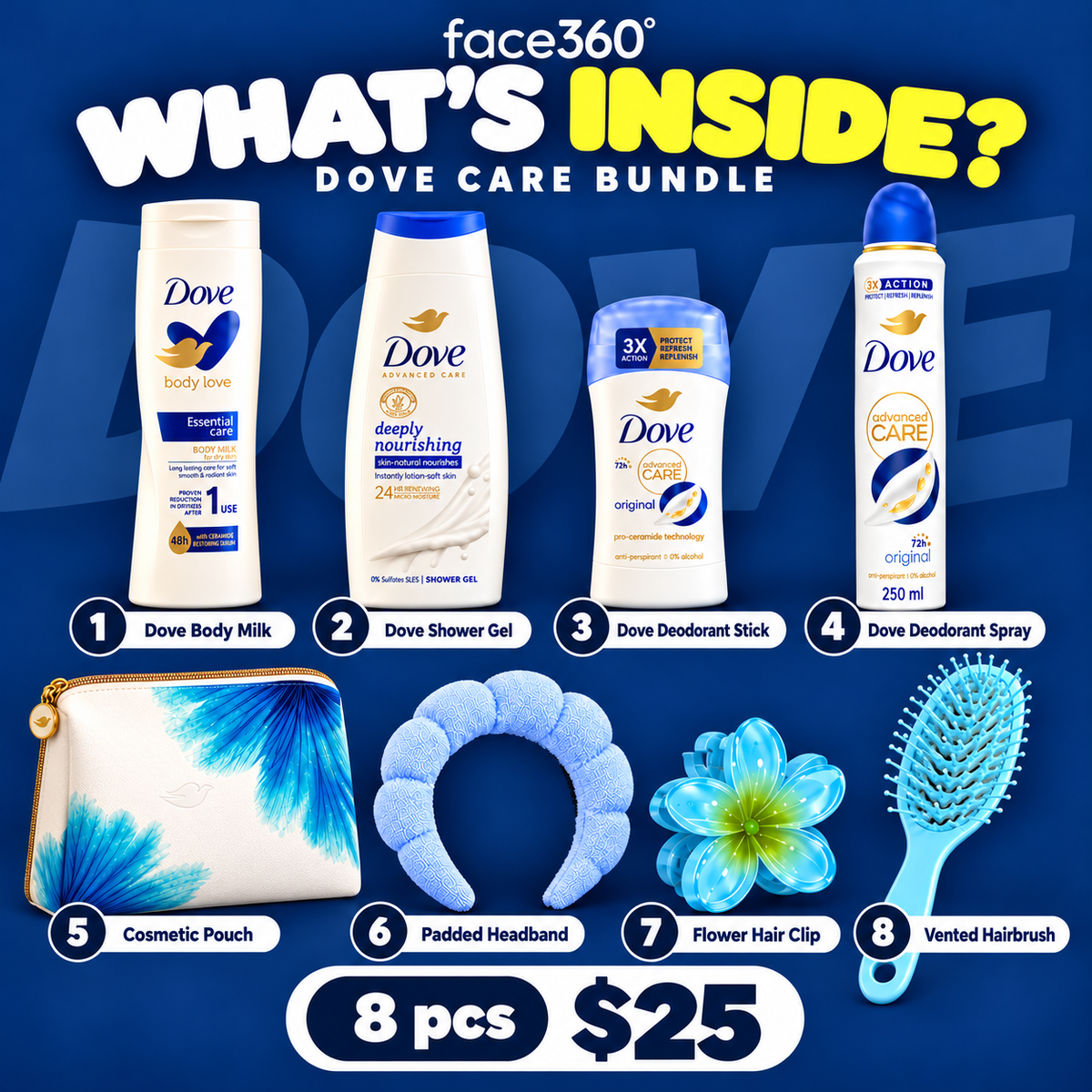 Dove Deeply Nourishing 8-Piece Set
